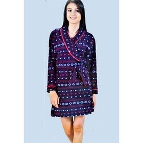 Estiva 17329 Lacivert Polar Kadın Sabahlık