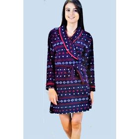 Estiva 17329 Lacivert Polar Kadın Sabahlık