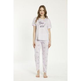 Estiva 22127 Kadın Kısa Kollu Viskon Pijama Takımı