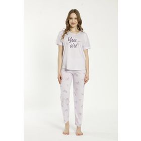 Estiva 22127 Kadın Kısa Kollu Viskon Pijama Takımı