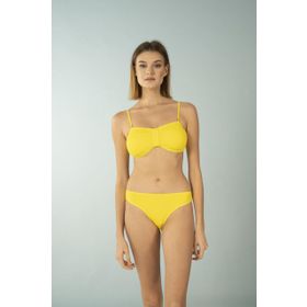 Estiva Luplu Straplez Sarı Kadın Bikini