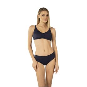 Estiva Luplu Toparlayıcı Yüksek Bel Lacivert Kadın Bikini