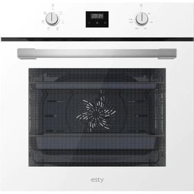 Esty AEF6603W02 60 cm Beyaz Dijital Cam Ankastre Fırın