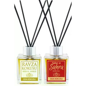 Esved 100 ml Medine Ravza Kokusu ve Kubbetüs Sahra Kokusu Çubuklu Oda Kokusu
