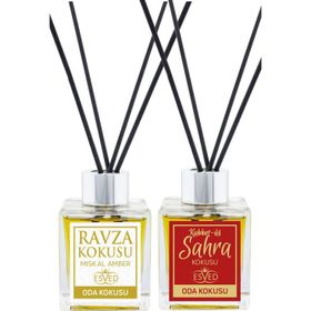 Esved 100 ml Medine Ravza Kokusu ve Kubbetüs Sahra Kokusu Çubuklu Oda Kokusu