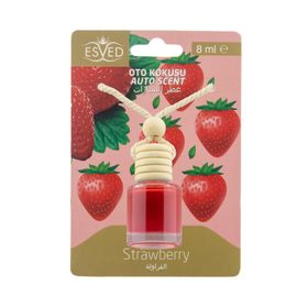 Esved Çilek Kokusu 8 ml Cam Şişe Araba Kokusu