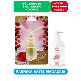 Esved Gül Kokusu 8 ml Cam Şişe Araba Kokusu