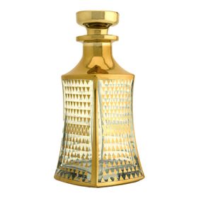 Esved X009-3 150 ml Gold Parfüm Esans Boş Cam Dekorotif Vitrin Şişesi