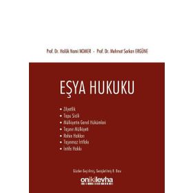 EŞYA HUKUKU - GENEL