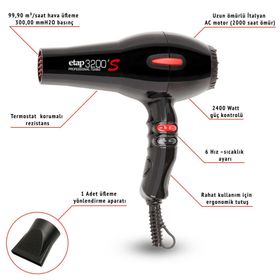Etap Marathon 3200S Profesyonel 2400W Saç Kurutma Makinesi