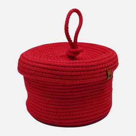 Etc 20x12 cm Kırmızı Kapaklı Sepet