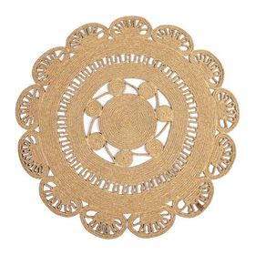 Etc Hande 120x120 cm Bej Jüt Halı