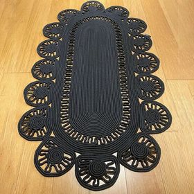 Etc Miray Siyah 120x180 cm Jüt Halı