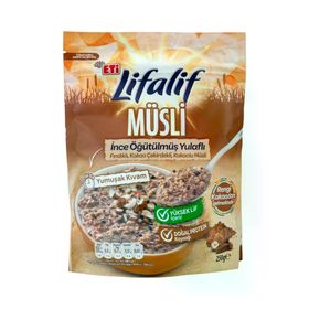 Eti 250 gr Lifalif İnce Öğütülmüş Yulaflı Fındıklı Kakao Çekirdekli Kakaolu Müsli