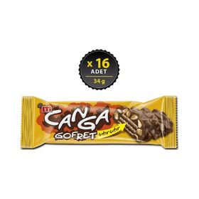 Eti 34 gr Canga Çikolatalı Yer Fıstık Kaplı Gofret