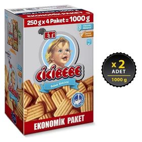 Eti Cicibebe 2x1000 gr Bebek Bisküvisi