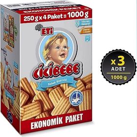 Eti Cicibebe 3x1000 gr Bebek Bisküvisi