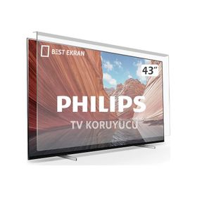 Etiasglass Phılıps 43PUS6401 3 mm Uyumlu TV Ekran Koruyucu