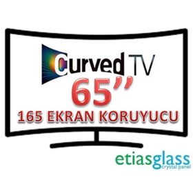 Etiasglass Samsung UE65JU6570 Curved 3 mm Uyumlu TV Ekran Koruyucu