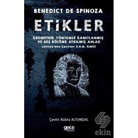 Etikler - Benedict De Spinoza