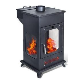 Etinova ETİ-B5 Büyük Üç Tarafı Camlı Fırınsız Şömine Tipi Pelet Soba