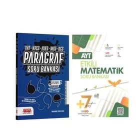 Etkili Matematik Ayt Matematik ve Ankara Kitap Merkezi Paragraf Soru Bankası Seti 2 Kitap