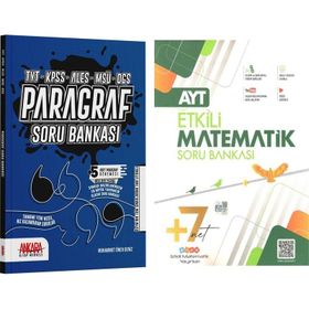 Etkili Matematik Ayt Matematik ve Ankara Kitap Merkezi Paragraf Soru Bankası Seti 2 Kitap