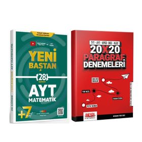 Etkili Matematik AYT Yeni Baştan Soru Bankası ve AKM Paragraf Deneme Seti 2 Kitap
