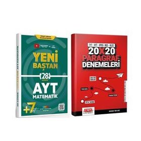 Etkili Matematik AYT Yeni Baştan Soru Bankası ve AKM Paragraf Deneme Seti 2 Kitap