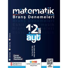 Etkili Matematik Yayınları AYT 12'li Matematik Branş Denemeleri