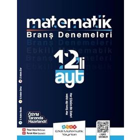 Etkili Matematik Yayınları AYT 12'li Matematik Branş Denemeleri