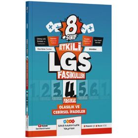 Etkili Matematik Yayınları LGS 8. Sınıf Olasılık ve Cebirsel İfadeler 4 Etkili Fasikül