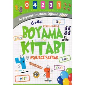 Etkinliklerle Boyama Kitabı İngilizce Sayılar - Emrecan Zengin