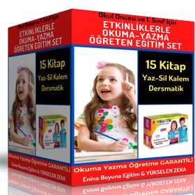 Etkinliklerle Okuma Yazma Öğreten Eğitim Seti 15 Kitap ve Dersmatik