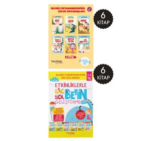 Etkinliklerle Sağ Beyin Sol Beyin Geliştirme 7 Yaş 6’lı Set - Hayykitap