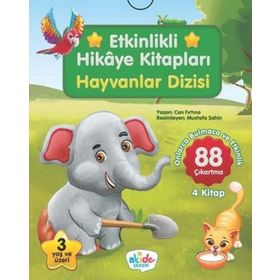 Etkinlikli Hikaye Kitapları Hayvanlar Dizisi 4 Kitap Akide Şekeri Yayınları