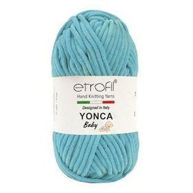 Etrofil 70519 Açık Turkuaz Yonca Baby Kadife Örgü İpi