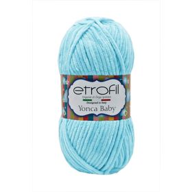 Etrofil 70519 Açık Turkuaz Yonca Baby Kadife Örgü İpi