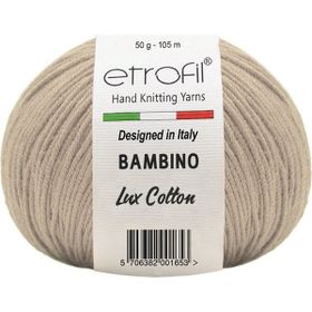Etrofil 70706 Bej Bambino Lux Cotton Örgü İpi