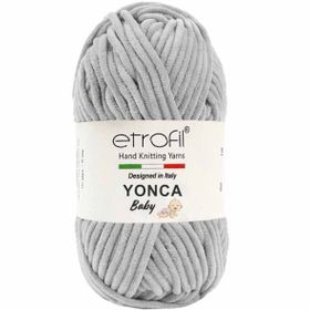 Etrofil 70905 Açık Gri Yonca Baby Kadife Örgü İpi