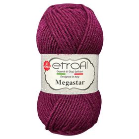Etrofil Megastar 70609 Patlıcan Moru Örgü İpliği