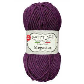 Etrofil Megastar 76001 Koyu Mor Örgü İpi