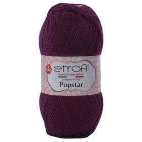 Etrofil Popstar 70609 Patlıcan Moru Örgü İpi