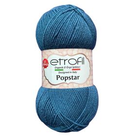 Etrofil Popstar 75096 Petrol Mavi Örgü İpi