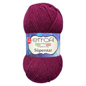 Etrofil Popstar 76001 Koyu Mor Örgü İpi