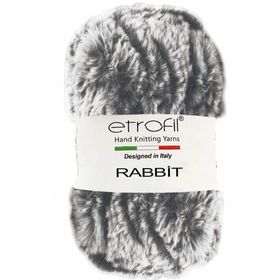 Etrofil Rabbit 70719 Kahve Beyaz Örgü İpi