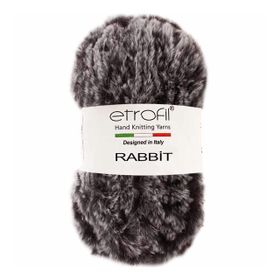 Etrofil Rabbit 70907 Gri Siyah Örgü İpi