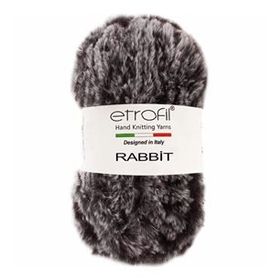 Etrofil Rabbit 70907 Gri Siyah Örgü İpi