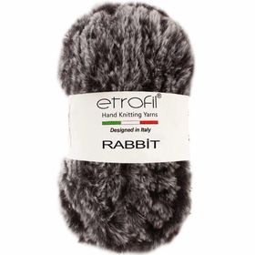 Etrofil Rabbit 70907 Gri Siyah Örgü İpi