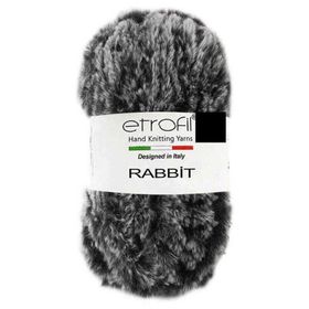 Etrofil Rabbit 70907 Gri Siyah Örgü İpi